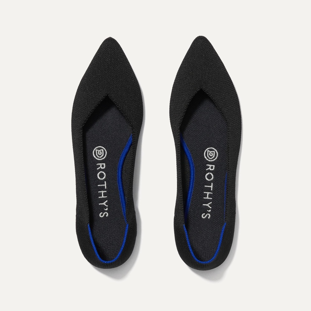 Rothy's The Point in Black Solid Size 8.5